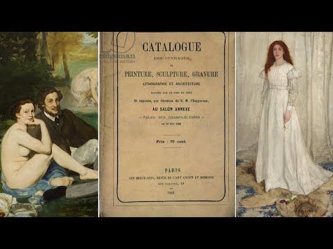 Видео: Салон Отверженных 1863 г. Курбе, Джеймс Уистлер, Эдуар Мане.  "Завтрак на траве"  - плагиат?