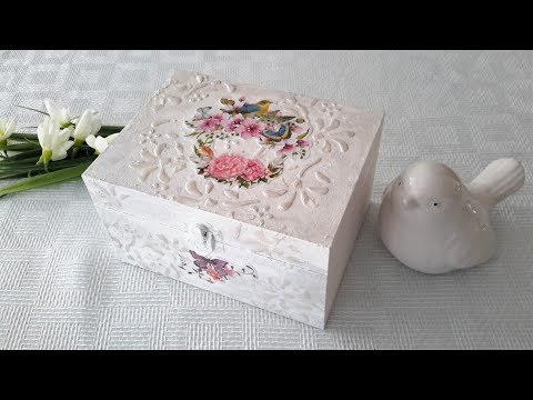 Видео: ДЕКУПАЖ ШКАТУЛКИ НЕОБЫЧНЫМ ОБРАЗОМ... DECOPAX WITH UNUSUAL METHOD