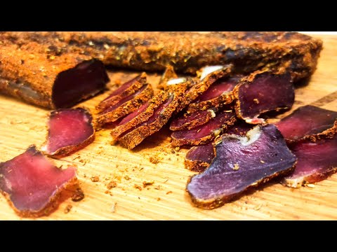 Видео: Бастурма из Свиной Вырезки!  Простой и Быстрый Рецепт Вяленого Мяса! Балык