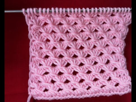 Видео: №114 Ажурная сеточка спицами для летнего топика или пляжной туники.