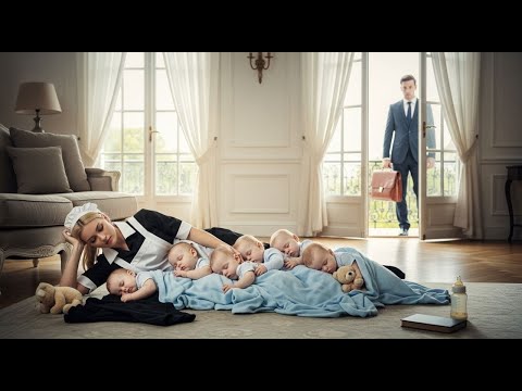 Видео: Когда 3 няни не пришли, горничная спала на полу с 6 близнецами — и миллионер растрогался