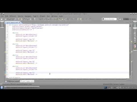 Видео: Андроид Урок 23 - Компоненти – Grid layout