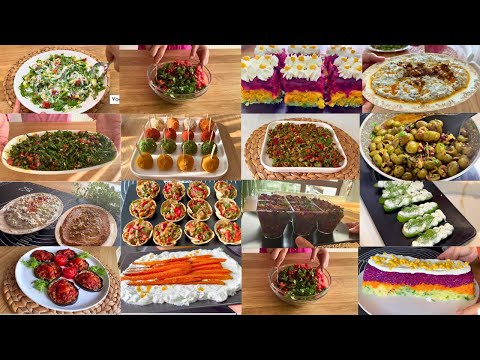 Видео: 16 различных рецептов салатов/закусок/йогуртов/паст 💯 Практичные рецепты салатов для столов ифтара