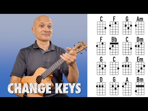 Видео: Играйте песни в разных тональностях — Урок игры на укулеле