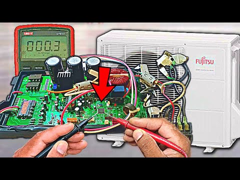 Видео: Тестирование печатной платы кондиционера Fujitsu: она не включается