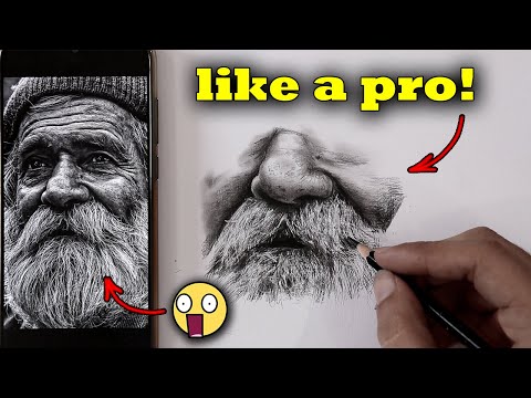 Видео: Вы будете рисовать белые волосы как профессионал после просмотра этого урока