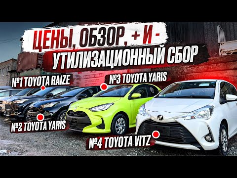 Видео: TOYOTA RAIZE YARIS VITZ! Цены, Утиль сбор + и -