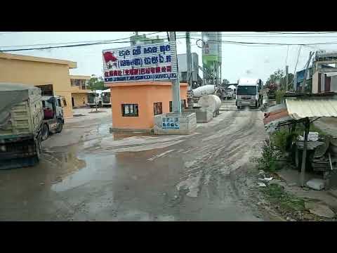 Видео: Камбоджа деревня. Дорога в Вьетнам /Cambodia village. Road to Vietnam