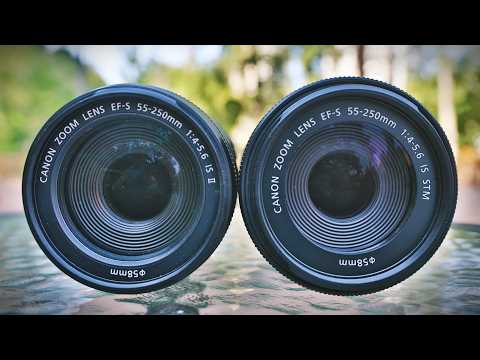 Видео: CANON EF-S 55-250mm f/4-5.6: версия II vs STM. Какой выгоднее или лучше ли они, чем RF-S 55-210?!