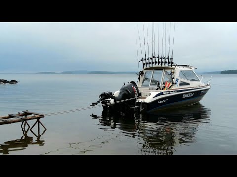 Видео: Лебедка из веревки. Швартовка катера перед штормом