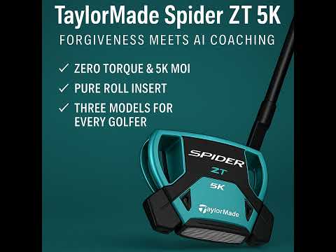 Видео: Паттеры TaylorMade Spider ZT № 299: объяснение нулевого крутящего момента