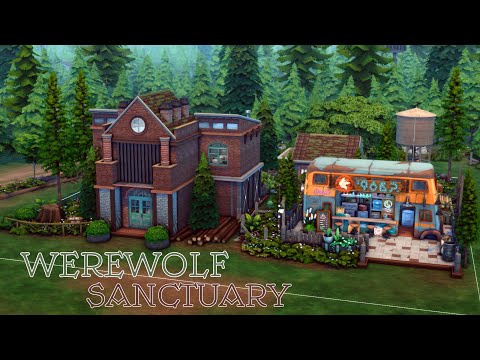 Видео: Убежище оборотней Симс 4🌒Werewolf sanctuary The Sims 4 | Строительство | NO CC