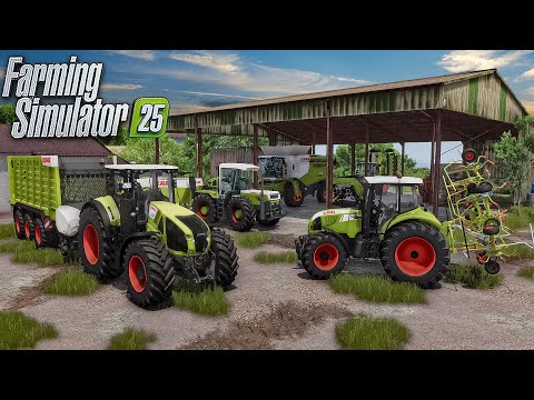 Видео: Моя полная ферма Claas | Claas Tractors and Harvesters повсюду | Farming Simulator 25