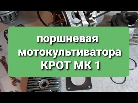 Видео: Поршневая мотокультиватора "Крот МК1". Почему не запускается двигатель.