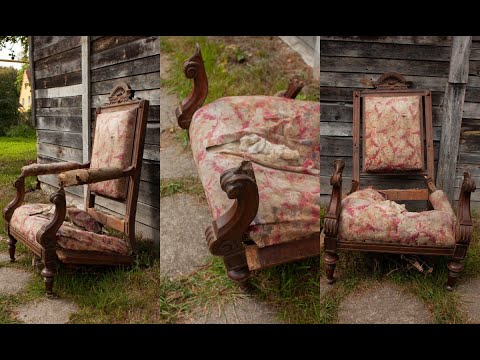 Видео: Реставрация старинного кресла из Кёнигсберга/Restoration armchair from Konigsberg