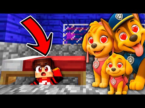 Видео: СПРЯТАЛСЯ под КРОВАТЬЮ ОТ ВЛЮБЛЕННОЙ СЕМЬИ ГОНЩИКА ЩЕНЯЧИЙ ПАТРУЛЬ В МАЙНКРАФТЕ