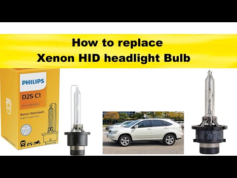 Видео: Как заменить ксеноновую лампу HID D2S 85122C1 в автомобилях Lexus RX350 2007 года, Toyota и других.