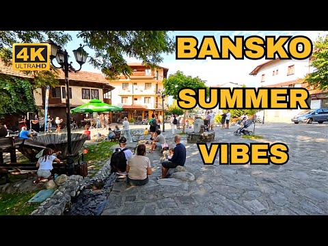 Видео: Bansko: Streets Full of Life and Emotions. 4К