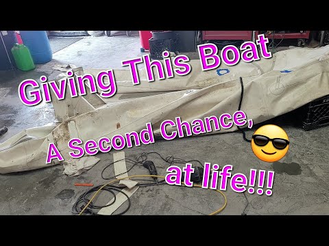 Видео: Возвращение к жизни побитой надувной лодки — от начала до конца — 5 рабочих дней за 12 минут.