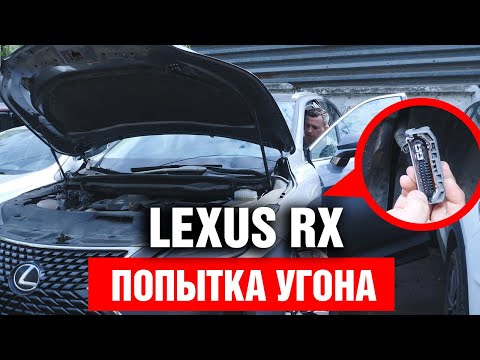 Видео: ПОПЫТКА УГОНА LEXUS RX. Зачем разрезали подкрылок ? Очередное фиаско угонщиков.