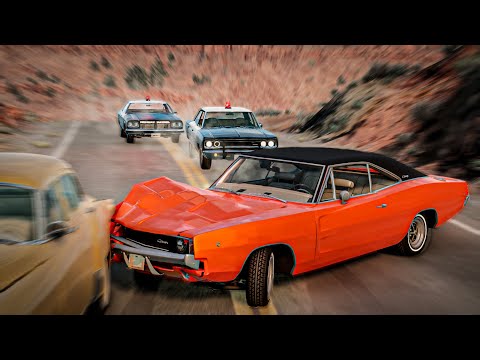 Видео: ПОГОНЯ ЗА ЧАРДЖЕРОМ ИЗ 70Х В BEAMNG DRIVE