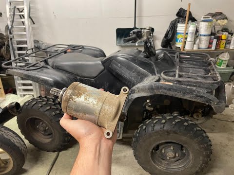 Видео: Замена стартера Yamaha Grizzly 700