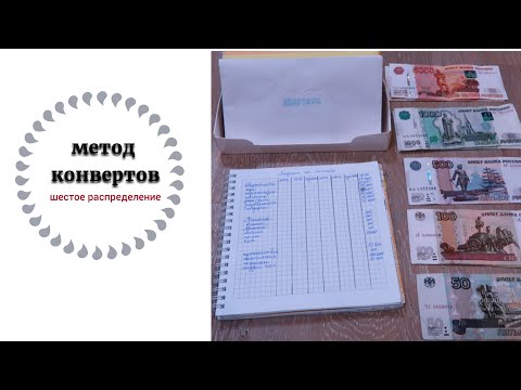 Видео: МЕТОД КОНВЕРТОВ: 6 денежное распределение