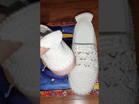 Видео: СВЯЖУ НА ЗАКАЗ! ЖЕНСКИЕ МОКАСИНЫ!