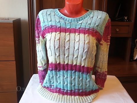 Видео: Вяжем кофточку Закат на море" на машинке. Описание и советы