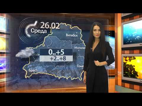 Видео: Погода на неделю. 23 февраля. Елизавета Полещук .Телеканал  ВТВ