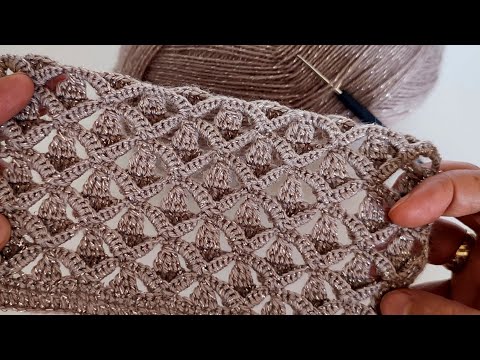 Видео: нашла случайно! Возникающая красота! новый узор крючком