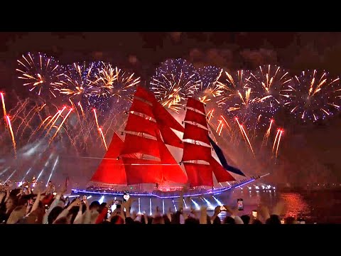 Видео: Алые паруса 2025! Самые красивые моменты шоу! Санкт-Петербург. Scarlet Sails.