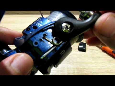 Видео: Ремонт безинерционной катушки (возвратная пружина дужки лескоукладывателя)