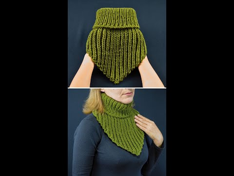 Видео: Самый простой вязаный снуд/шарф быстро и легко! Miarti🧶