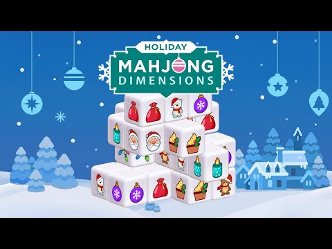 Видео: Игра "Маджонг 3D: Праздник Измерения" (Holiday Mahjong Dimensions) - прохождение