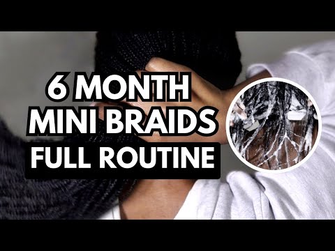 Видео: НОВЫЙ ВЫЗОВ ПО РОСТУ ВОЛОС: Мини-косички на 6 месяцев | Натуральные волосы | Южноафриканский YouT...