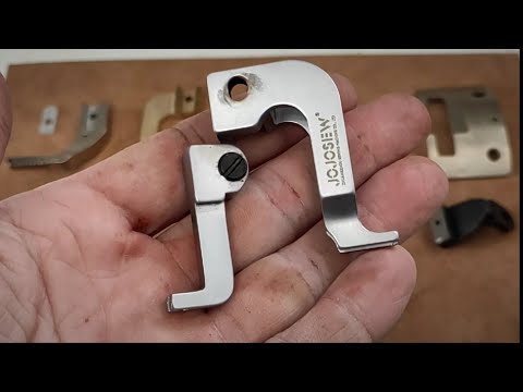 Видео: Обзор самодельных лапок для швейной машины по коже. Начинающему кожевнику.