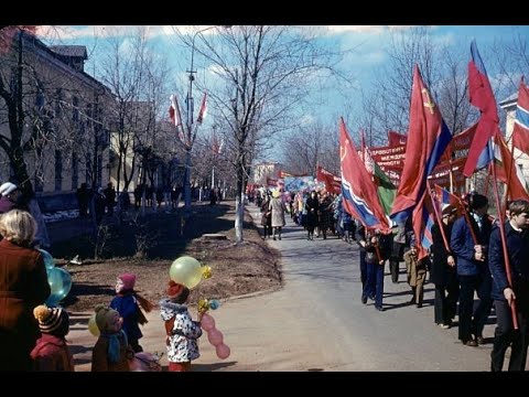 Видео: Демонстрация на 1 мая в Бокситогорске.