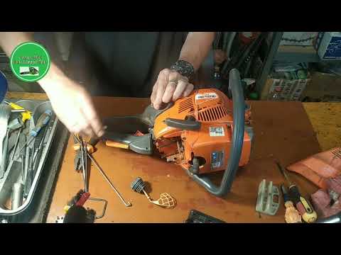 Видео: Глохнет на оборотах бензопила "Oleo Mac 941С" .