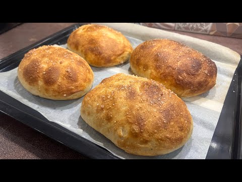 Видео: Пухкави хлебчета без месене / Пышные булочки без замеса/ Fluffy buns without kneading