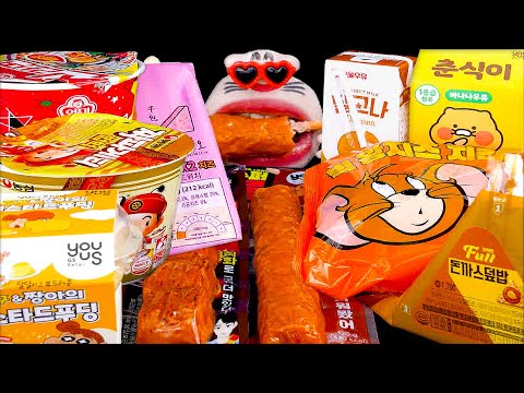 Видео: Мукбанг вкусной и разнообразной еды из магазинов удобства! | Шоу еды REALMOUTH ASMR (СУБТИТРЫ)