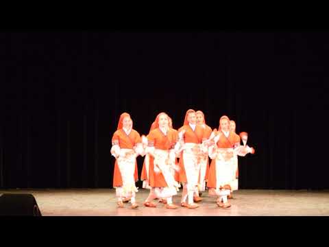 Видео: Пирински танц (Bulgarian folklore dance in Kaszthely, Hungary)