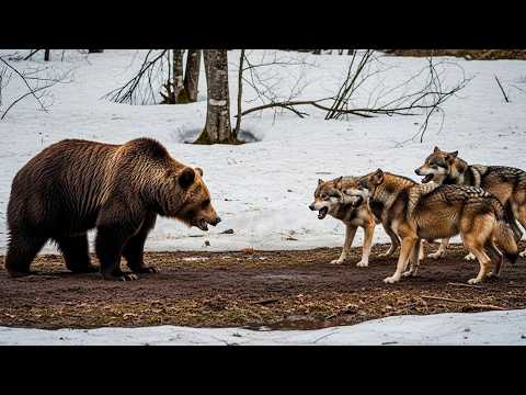 Видео: Идеальные Лесные Охотники, которые обдуривают даже Медведей - ВОЛКИ В ДЕЛЕ!