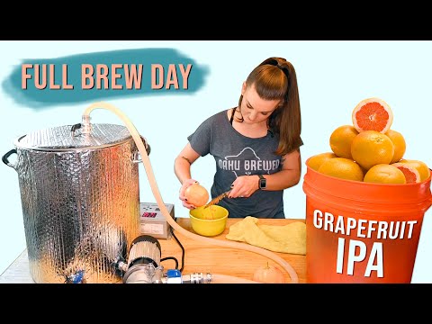 Видео: Как заварить грейпфрутовый IPA (Full Brew Day)
