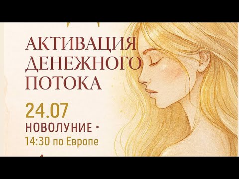 Видео: Активация Денежного потока. Анастасия Дудинова
