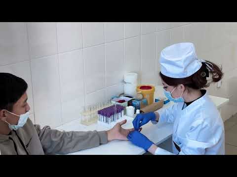 Видео: Қан алу техникасы.Қан жағындысын дайындау.Қан жасушалары