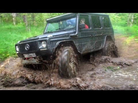 Видео: Топим Мерседес Гелендваген и УАЗ на жестком бездорожье