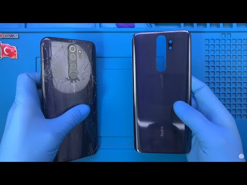 Видео: Xiaomi Redmi Note 8 Pro Замена задней стеклянной крышки