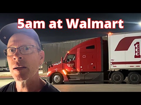 Видео: Грузоперевозки в темноте — Доставка из Walmart — Жизнь водителя грузовика и его жены