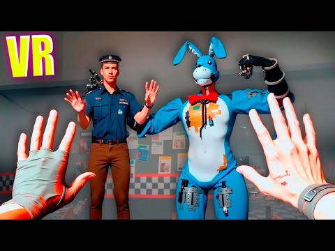 Видео: VR АНИМАТРОНИКИ ПУГАЮТ ОХРАННИКА В БОНЕЛАБ FNAF COOP BONELAB